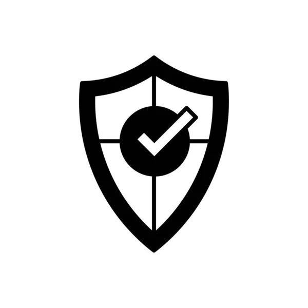 Εικονίδιο Ασπίδας Ασφαλείας Διάνυσμα Λογότυπο — Διανυσματικό Αρχείο
