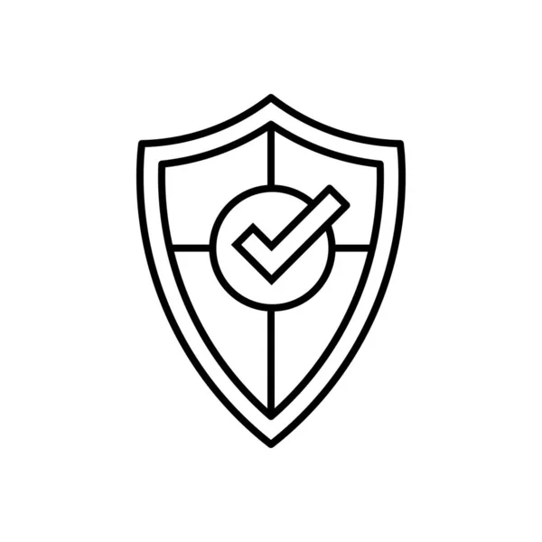 Εικονίδιο Ασπίδας Ασφαλείας Διάνυσμα Λογότυπο — Διανυσματικό Αρχείο