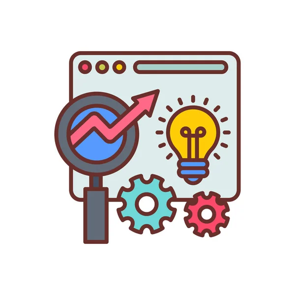 Find Seo Solution Icon Vector Logotype — Image vectorielle