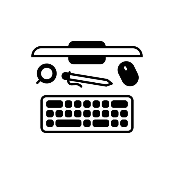 Article Writing Icon Vector Logotype — Stok Vektör