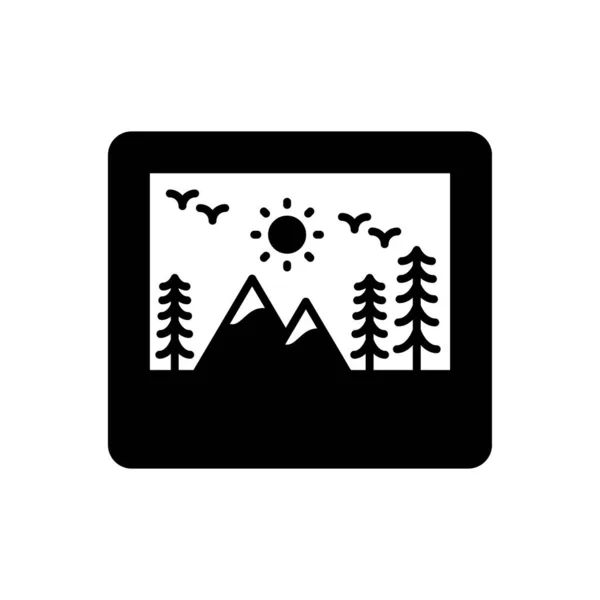 Landscape Icon Vector Logotype — Stock vektor