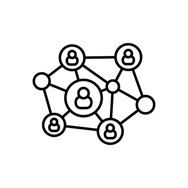 Business Connectivity Symbol Vektor Logotyp — Stockvektor