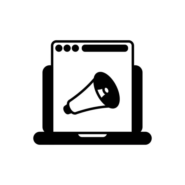 Icône Marketing Numérique Dans Vecteur Logotype — Image vectorielle