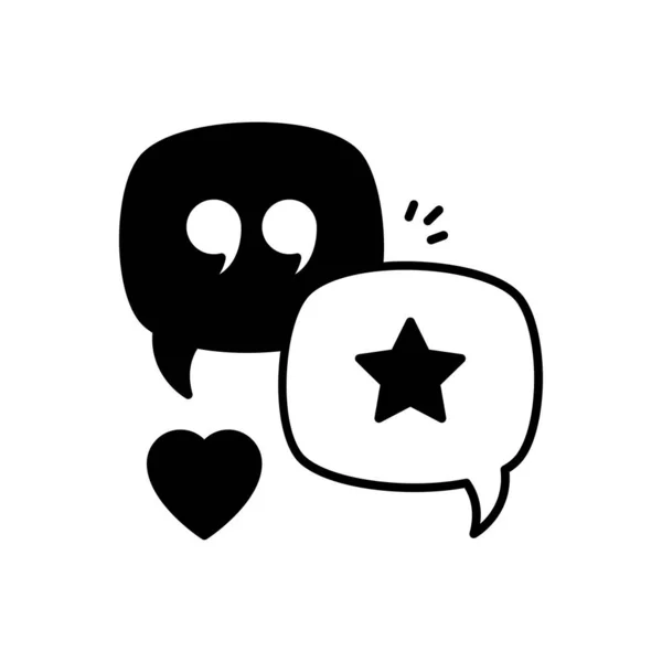 Comment Icon Vector Logotype — 스톡 벡터