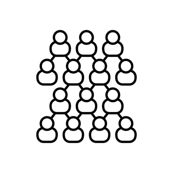 Community Icon Vector Logotype — Stok Vektör
