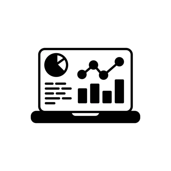 Monitoring Reporting Icon Vector Logotype — Stock Vector