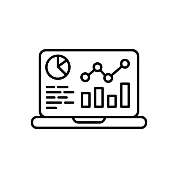 Monitoring Reporting Icon Vector Logotype — Stock Vector