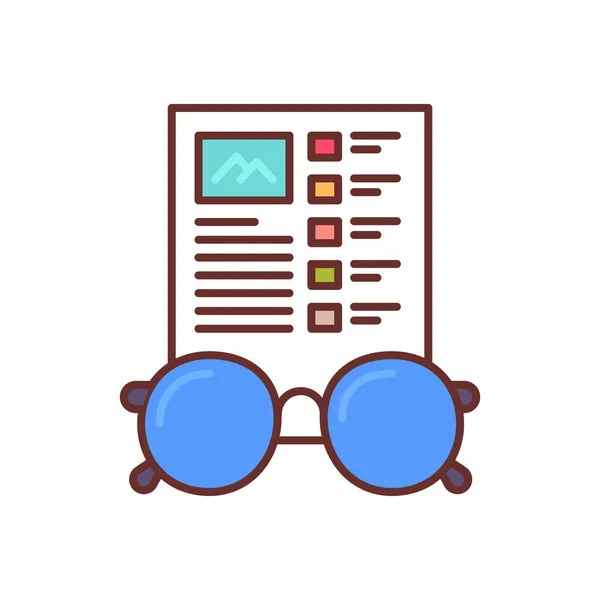 Content Proofreading Icon Vector Logotype — 图库矢量图片