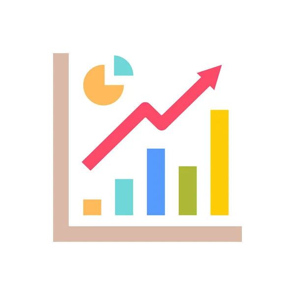 Graph Icon Vector Logotype — Stock vektor