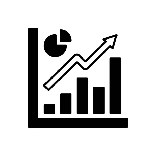 Graph Icon Vector Logotype — Vetor de Stock