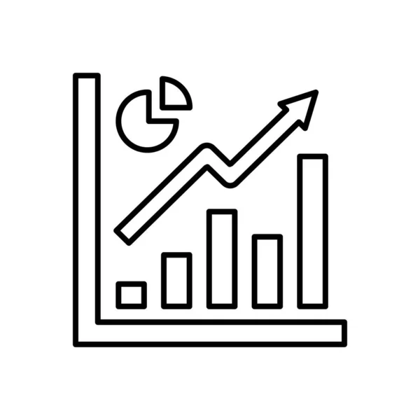 Graph Icon Vector Logotype — Vetor de Stock