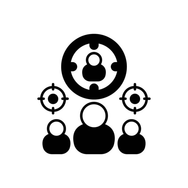 Focus Group Icon Vector Logotype — Stockový vektor