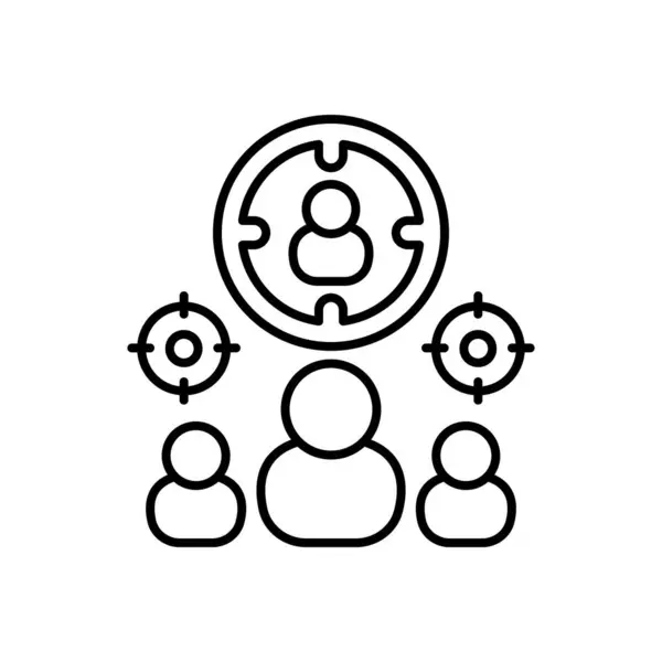 Focus Group Icon Vector Logotype — Stok Vektör