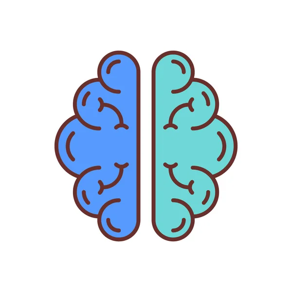 Піктограма Мозкової Хвилі Векторі Логотип — стоковий вектор