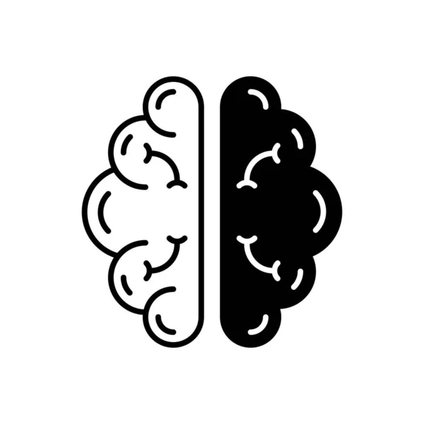 Brainwave Icon Vector Logotype — ストックベクタ