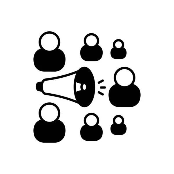 Icône Relations Publiques Vecteur Logotype — Image vectorielle