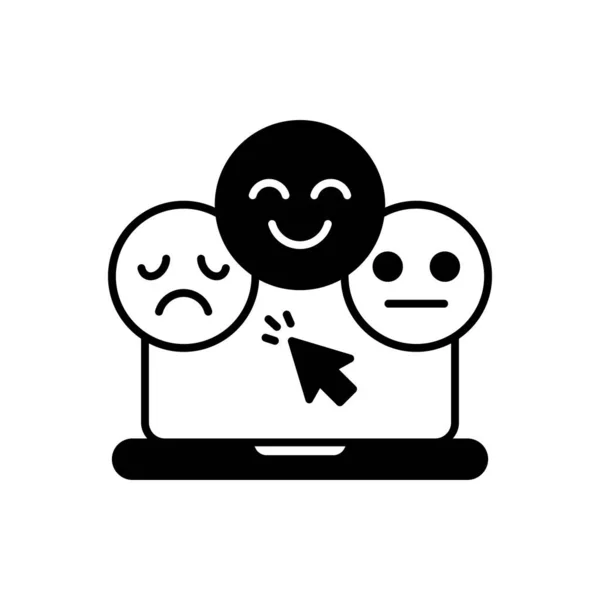 Icône Customer Survey Vecteur Logotype — Image vectorielle