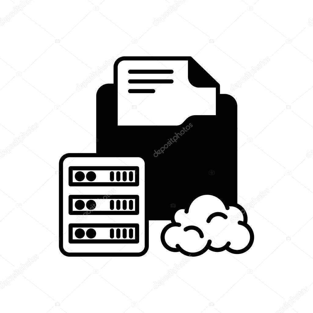 Database Document icon in vector. Logotype