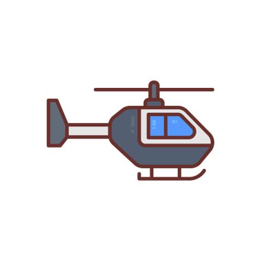 Police Helicopter icon in vector. Logotype