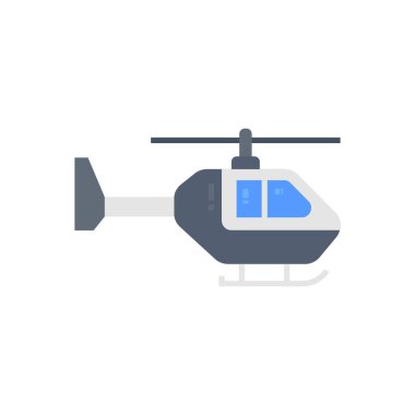 Police Helicopter icon in vector. Logotype