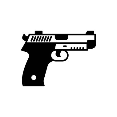 Service Gun icon in vector. Logotype