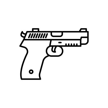 Service Gun icon in vector. Logotype