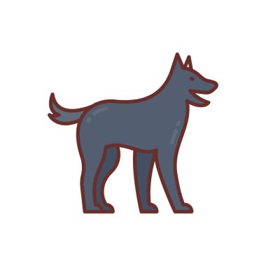 K9 (Police Dog) icon in vector. Logotype