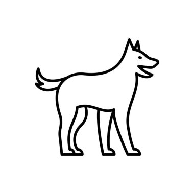 K9 (Police Dog) icon in vector. Logotype