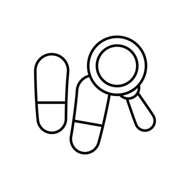 Vektör olarak kanıt simgesi. Logotype