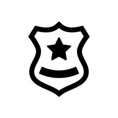 Polis Rozeti simgesi vektörde. Logotype