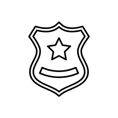 Polis Rozeti simgesi vektörde. Logotype