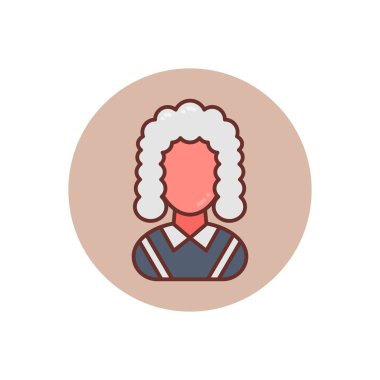 Yargıç ikonu. Logotype