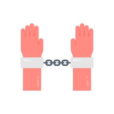 Arrest icon in vector. Logotype