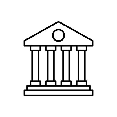 Vektör olarak saray simgesi. Logotype