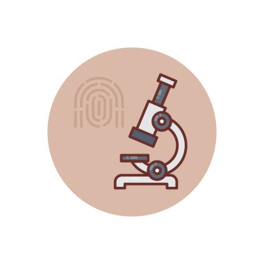 Forensic Lab icon in vector. Logotype
