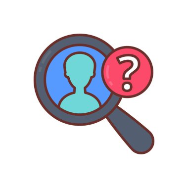 Suspect icon in vector. Logotype