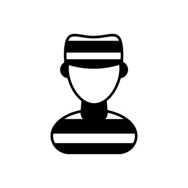 Prisoner icon in vector. Logotype