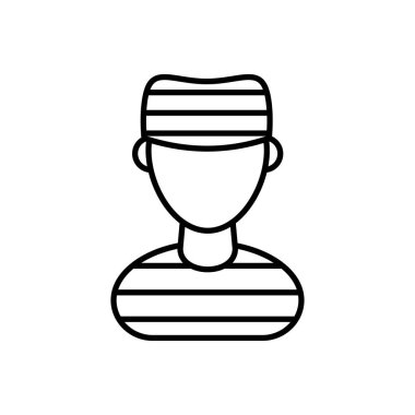 Prisoner icon in vector. Logotype