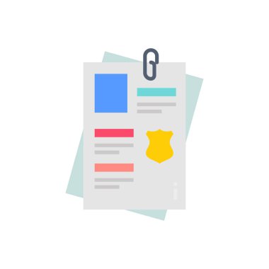 Casefile icon in vector. Logotype