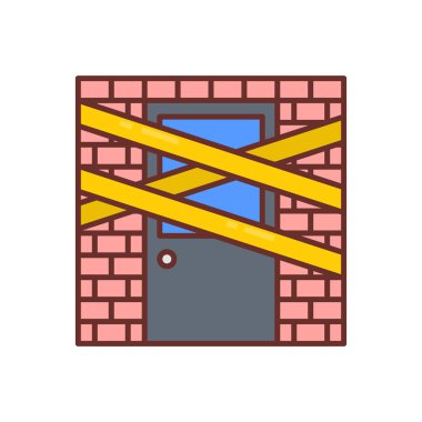 Police Line icon in vector. Logotype