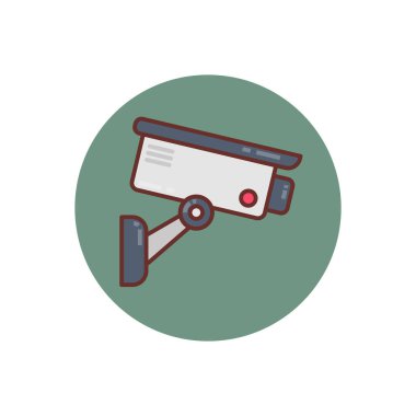 CCTV ikonu vektörde. Logotype