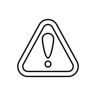 Cautioned icon in vector. Logotype