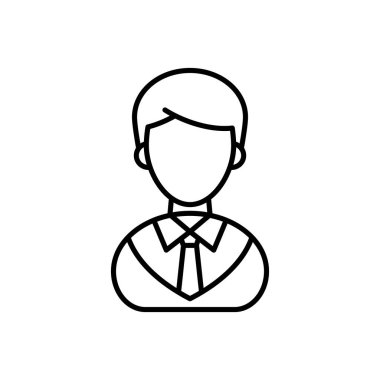 Male Lawyer icon in vector. Logotype