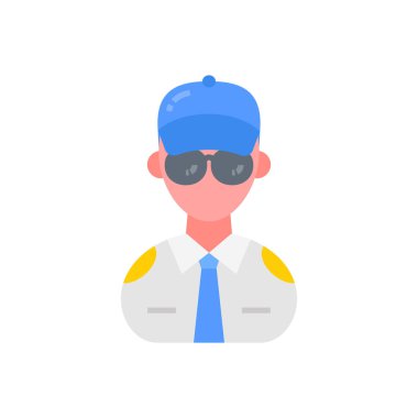 Security Guard Male icon in vector. Logotype