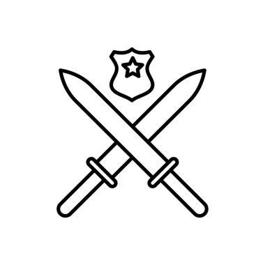 Armed Patrol icon in vector. Logotype