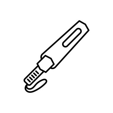 Hand Held Metal Detector icon in vector. Logotype