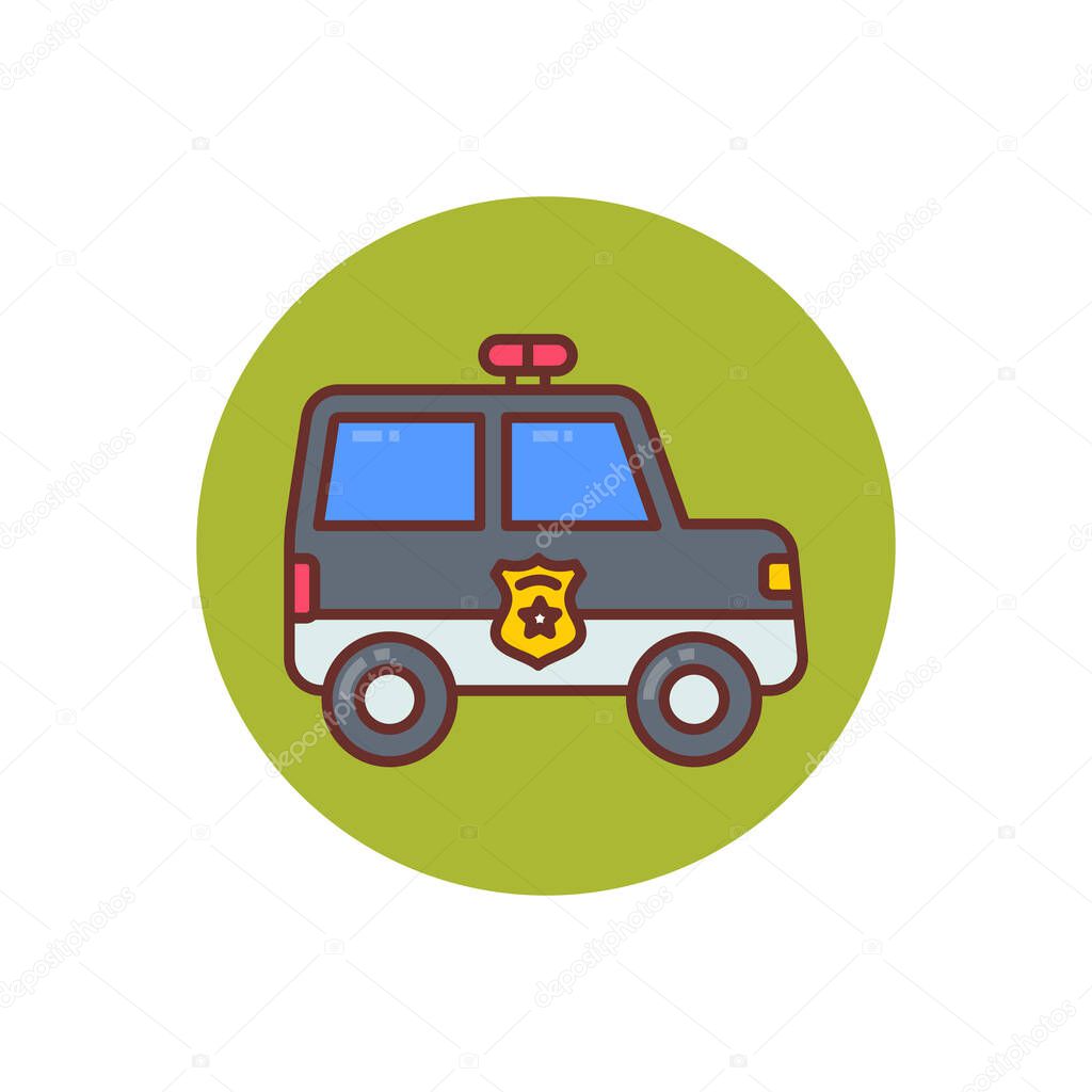 Mobile Patrol icon in vector. Logotype