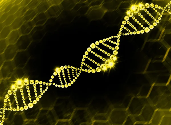 DNA Helix Fondo molecular —  Fotos de Stock