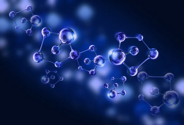 DNA Helix fundo molecular — Fotografia de Stock
