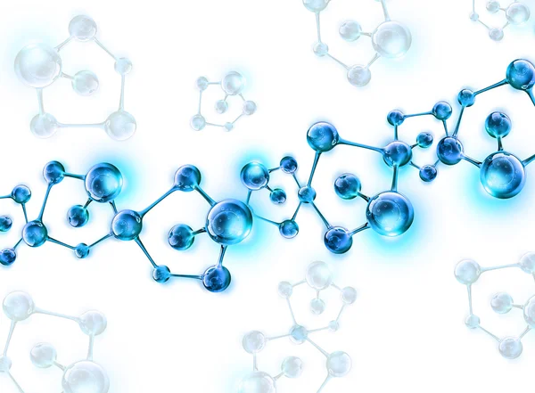 DNA helix moleculaire achtergrond — Stockfoto